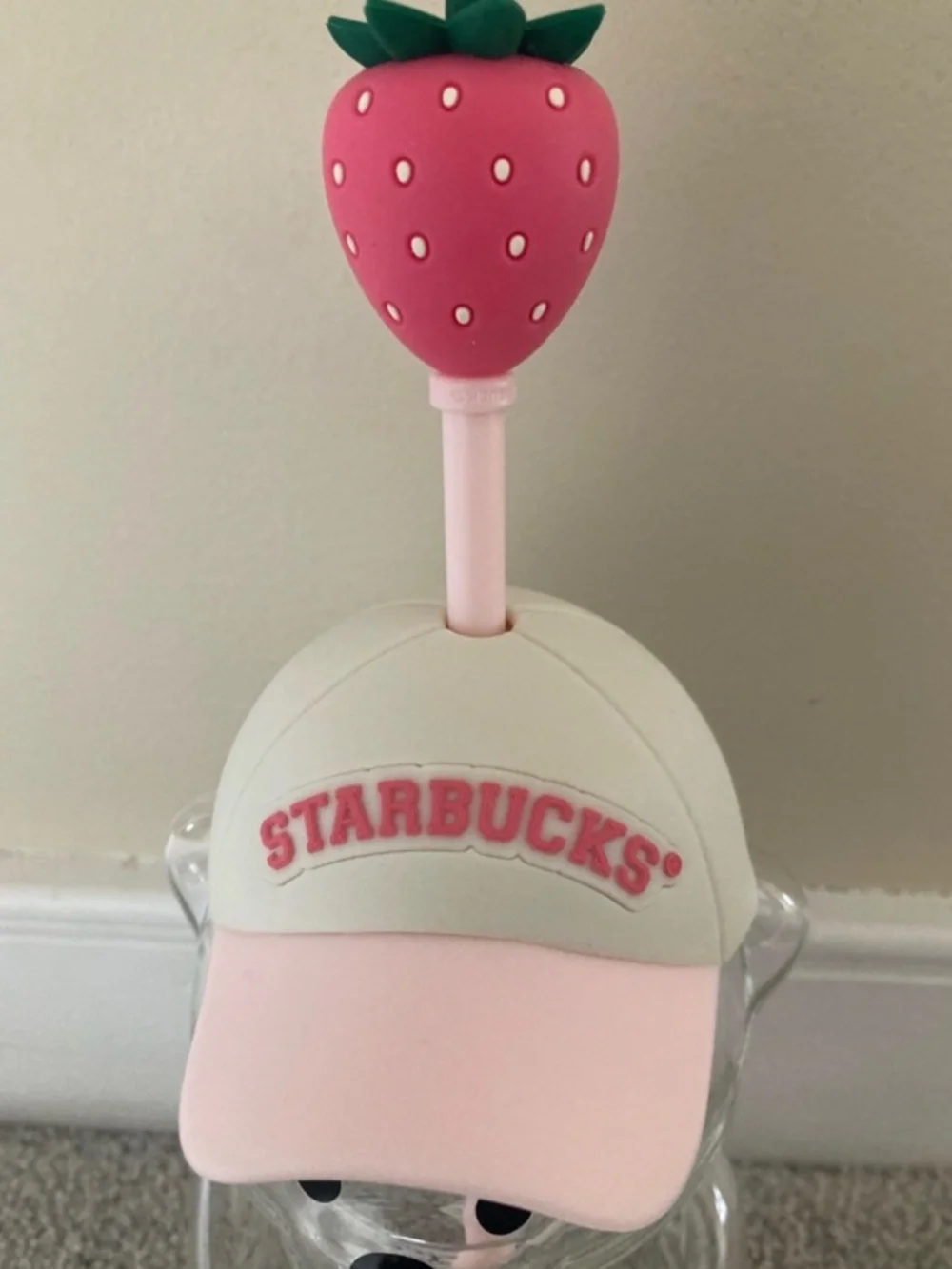 2026 Starbucks Pink Bearista Bear Glass Cold Cup